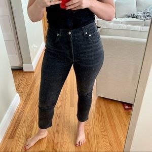 AGOLDE Riley High Rise Straight Crop